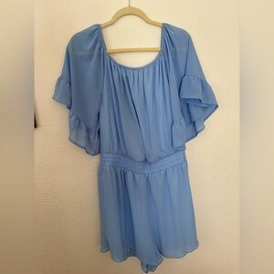 Elegant Blue Women's Dress